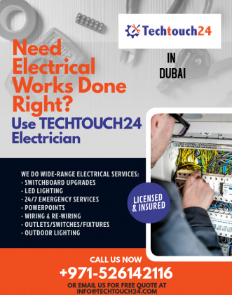 Hire an Electrician in Dubai from Techtouch24