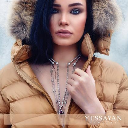 Winter Ice look dripping with Diamonds Necklace | Necklaces with diamonds in UAE