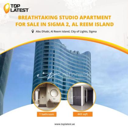 Breathtaking Studio Apartment for Sale in Sigma 2, Al Reem Island