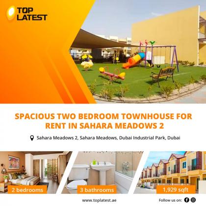 Spacious Two Bedroom Townhouse For Rent in Sahara Meadows 2