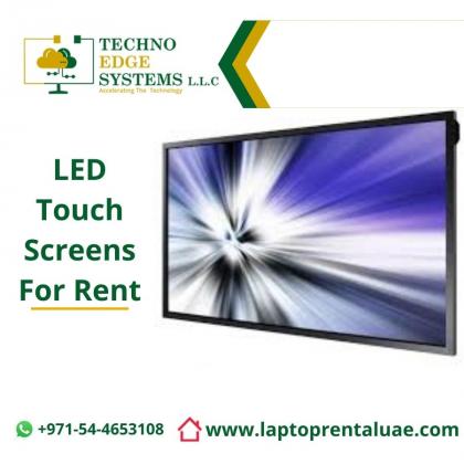 Creative Way of Presenting Things With Touch Screen Rental Dubai