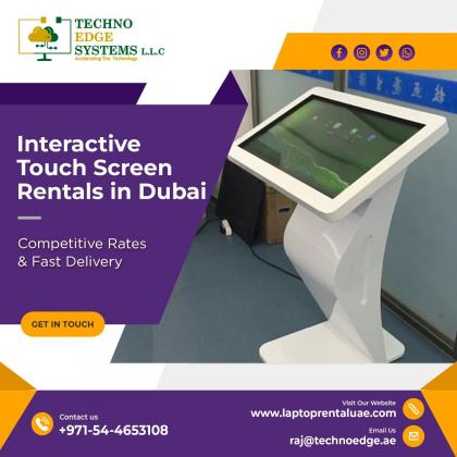 How is Touch Screen Rental Dubai Beneficial For Events?