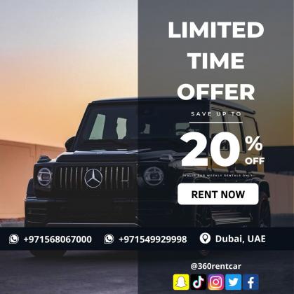 Enjoy your vacation time in Dubai with 360 RENT A CAR
