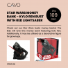 Star Wars Money Bank - Kylo Ren Bust With Red Lightsaber | Star Wars Merchandise