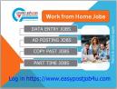 Earn money online by doing data entry, ad posting work