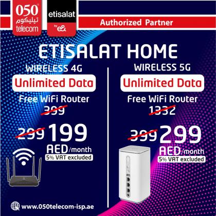 For Etisalat eLife Home Internet, 4G/5G Home Wireless Wi-Fi in UAE Call/WhatsApp 054 991 0042