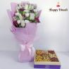 Flowers and Sweets for Diwali Occasion