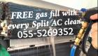 split ac clean with free gas fill 055-5269352 service repair maintenance handyman amc chiller cold s