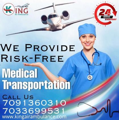 Get Suitable Medical Air Ambulance Services in Guwahati via King