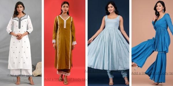 Shop the latest designer cotton kurtas for women Online from JOVI Fashion