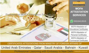 MOFA Attestation Consultant for UAE in India