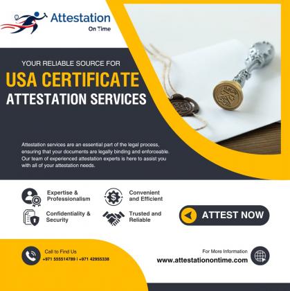 USA Degree Certificate Attestation