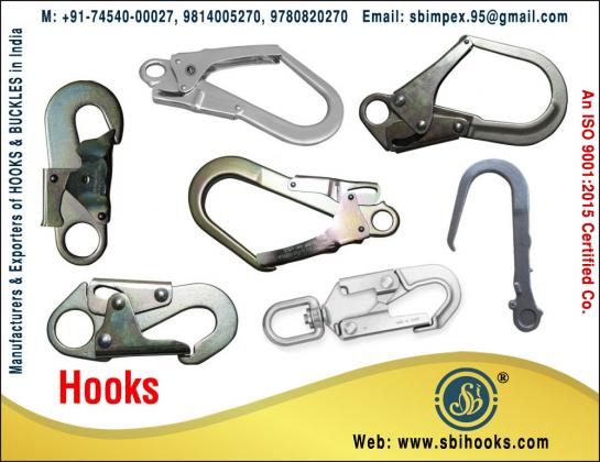 Safety Buckles & Hooks manufacturers exporters in India Ludhiana +91 9814005270, +91 9780820270 https://www.sbihooks.com