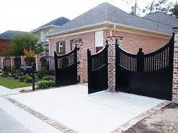 Rod Iron Gates With Wood Dallas TX
