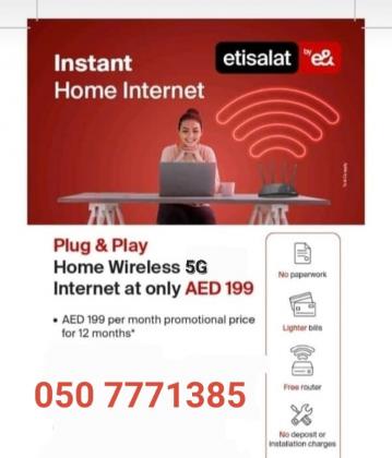 Etisalat Elife Home Internet WiFi Plans 0507771385