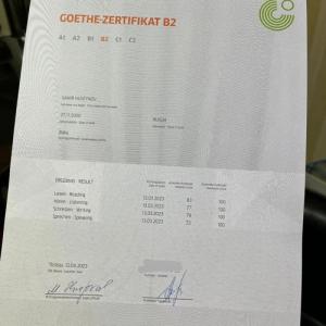 Where to apply For TELC B2 German test online  WhatsApp(+371 204 33160) GOETHE Certificate German la