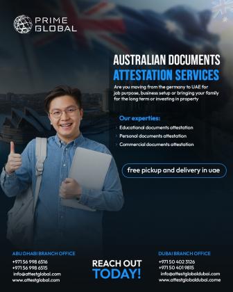 Trusted Attestation Services for Australian Documents in UAE