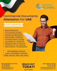 Affordable and Trusted: Commercial Documents Attestation Services in the UAE