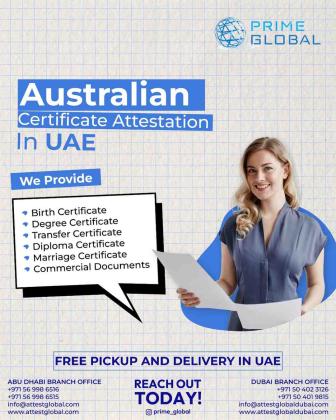 Australia Document Attestation Experts in the UAE