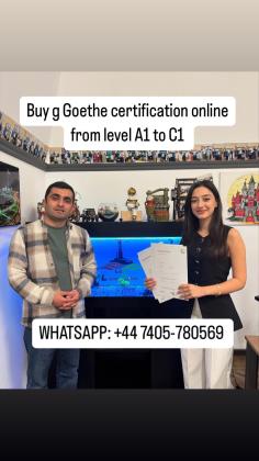 Buy the Goethe Certificate B1 online today, Buy the Goethe Certificate B1 online