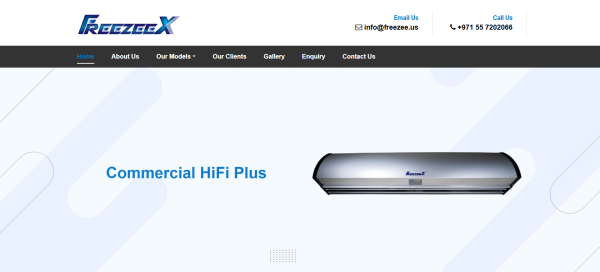 FreezeeX : Advanced Air Curtains in Dubai