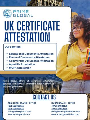 Attest UK Educational, Personal & Commercial Documents in the UAE